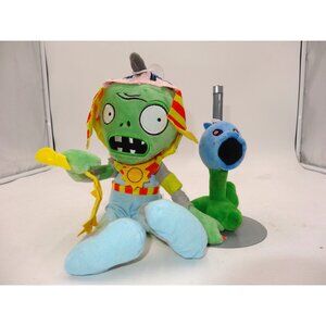 Plants Vs Zombies Mummy Egyptian Ra Plush and Snow Pea Shooter Plush